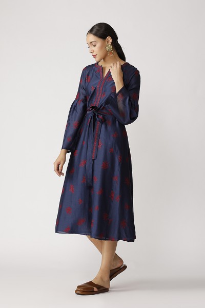 Jonah Belted Embroidered Dress